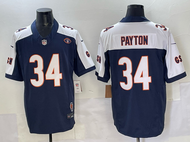 Men 2025 Chicago Bears #34 Payton blue Nike Limited NFL Jersey style 001->youth mlb jersey->Youth Jersey